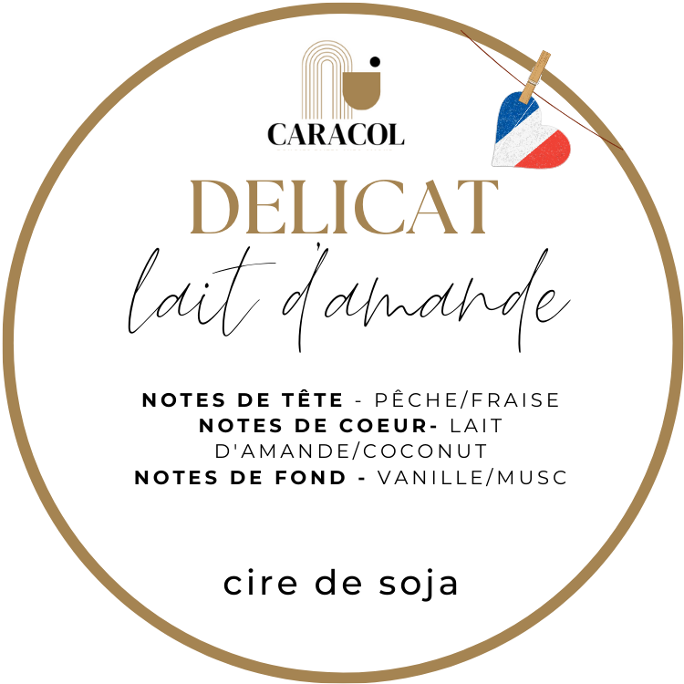 BOUGIE PARFUMÉE DELICAT LAIT D'AMANDE 180g