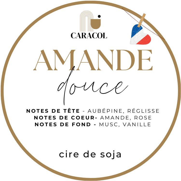 BOUGIE PARFUMÉE AMANDE DOUCE 180g