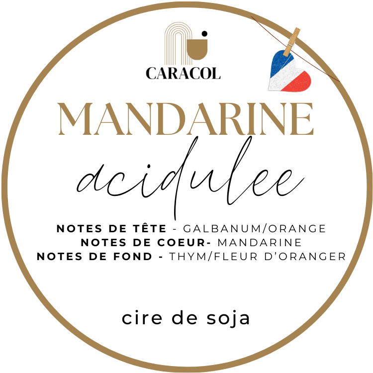 BOUGIE PARFUMÉE MANDARINE ACIDULEE 180g