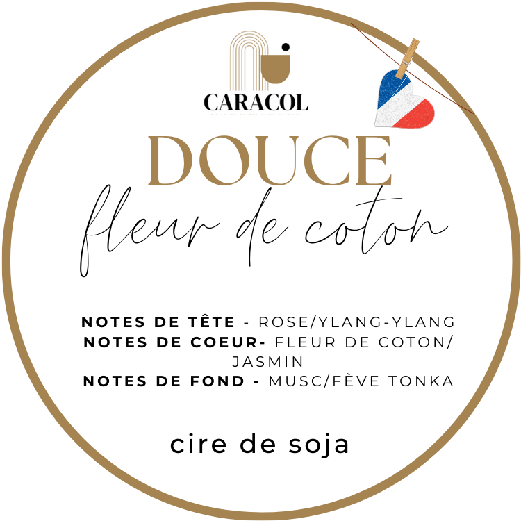 BOUGIE PARFUMÉE DOUCE FLEUR DE COTON 180g